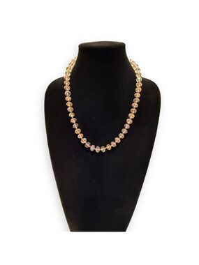 LOFT Faceted Crystal Bead Feminine Bow Necklace | NWT | Stunning!